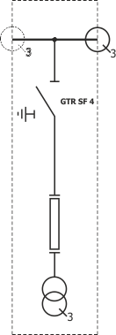 Schemat elektryczny Rotoblok SF - pole pomiarowe