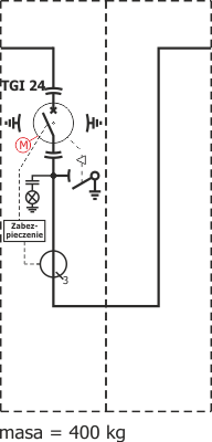Schemat elektryczny rozdzielnicy Rotoblok VCB - pole S3L