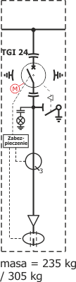 Schemat elektryczny rozdzielnicy Rotoblok VCB - pole VCB 2