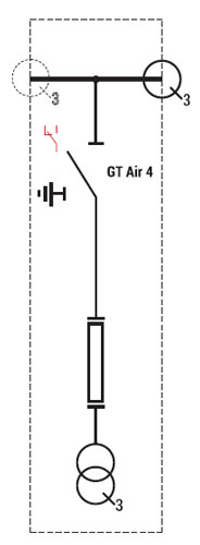 AP1 (pole pomiarowe) - schemat elektryczny