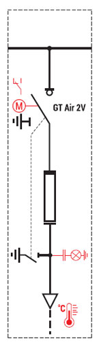 AT2 (pole transformatorowe) - schemat elektryczny