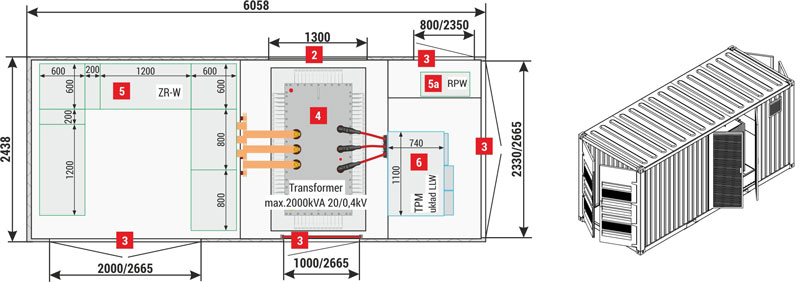 20 / 2000-3 Контейнер ISO 20 '