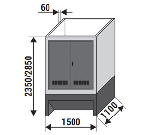 Obudowy betonowe ZK-SN (1,5x1,1)