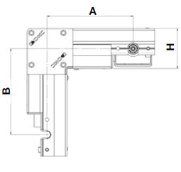 element katowy poziomy